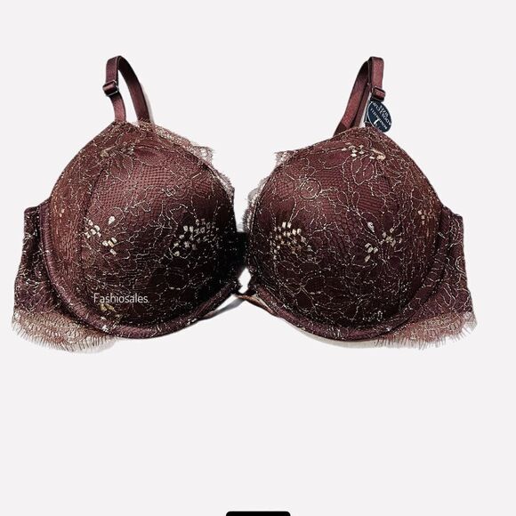 Victorias Secret Very Sexy Bombshell Add-2-Cups Lace Shimmer Push Up bra 36D - Picture 7 of 7